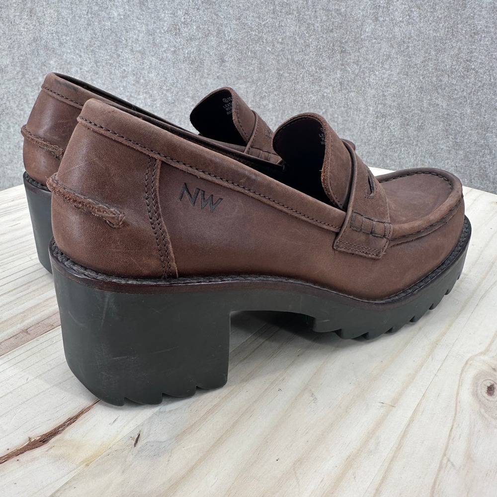 Nine West Mockenzie Bratz 10 M Chunky Platform Penny Loafers Lug Sole Block Y2K - Picture 5 of 14
